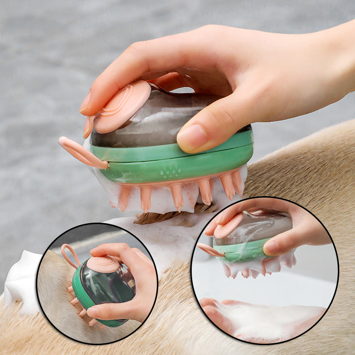 New 2 In 1 Pets Bathing Massage Shampoo - Mortekk Pets Bargins