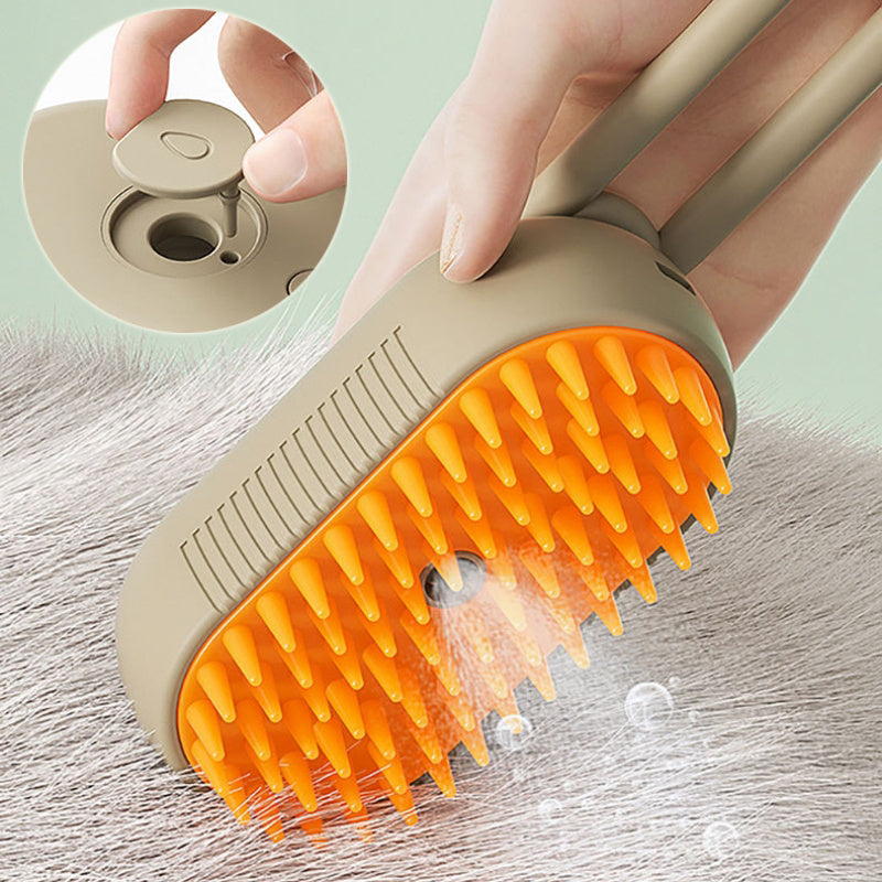 Fantastic 3-in-1 Electric Spray Pet Grooming Brush - Mortekk