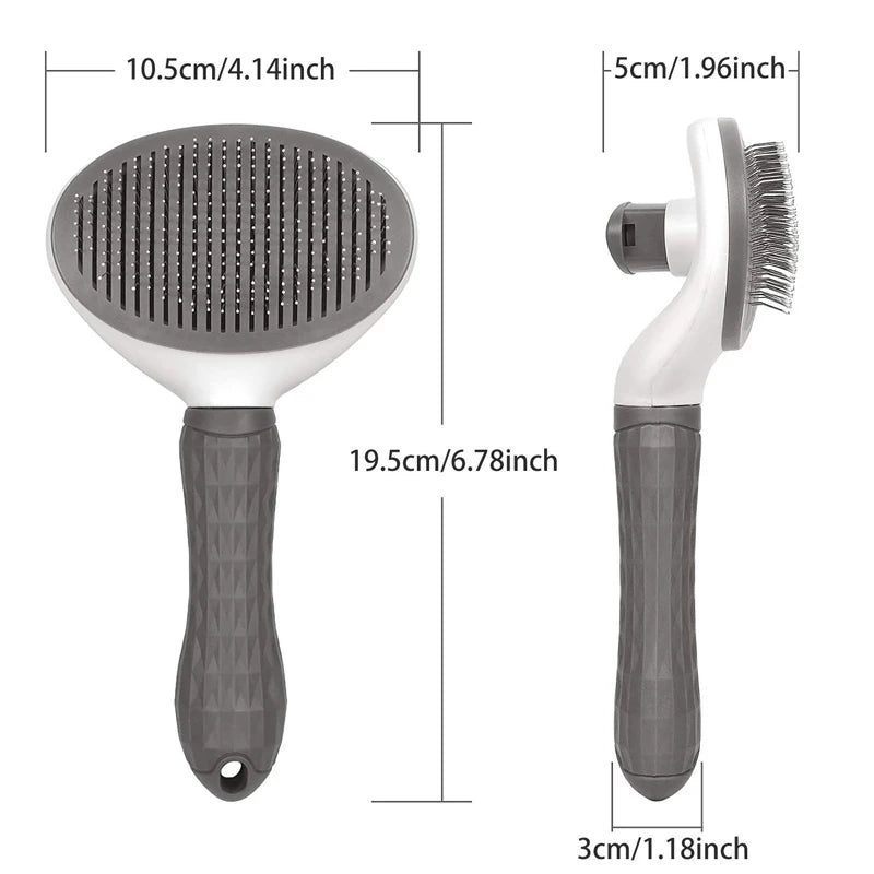 Self Cleaning Pet Hair Remover Brush - Dogs and Cats - Mortekk